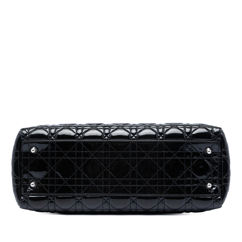 Medium Patent Cannage Lady Dior Soft Shopping Tote - Image 3