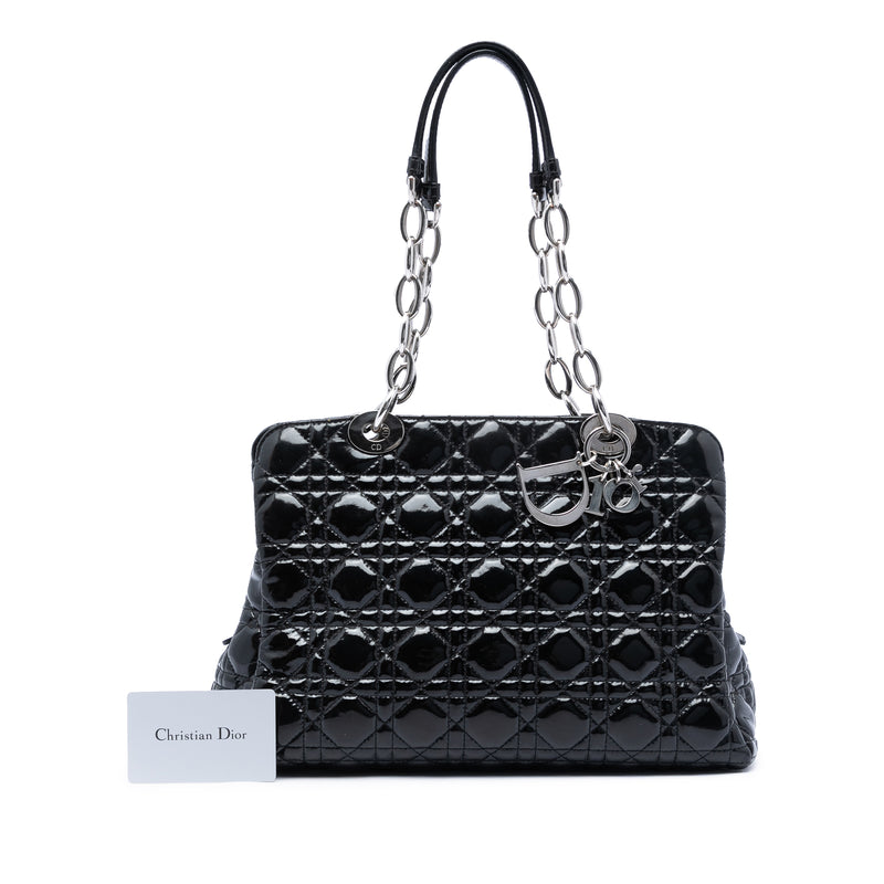 Medium Patent Cannage Lady Dior Soft Shopping Tote - Image 6
