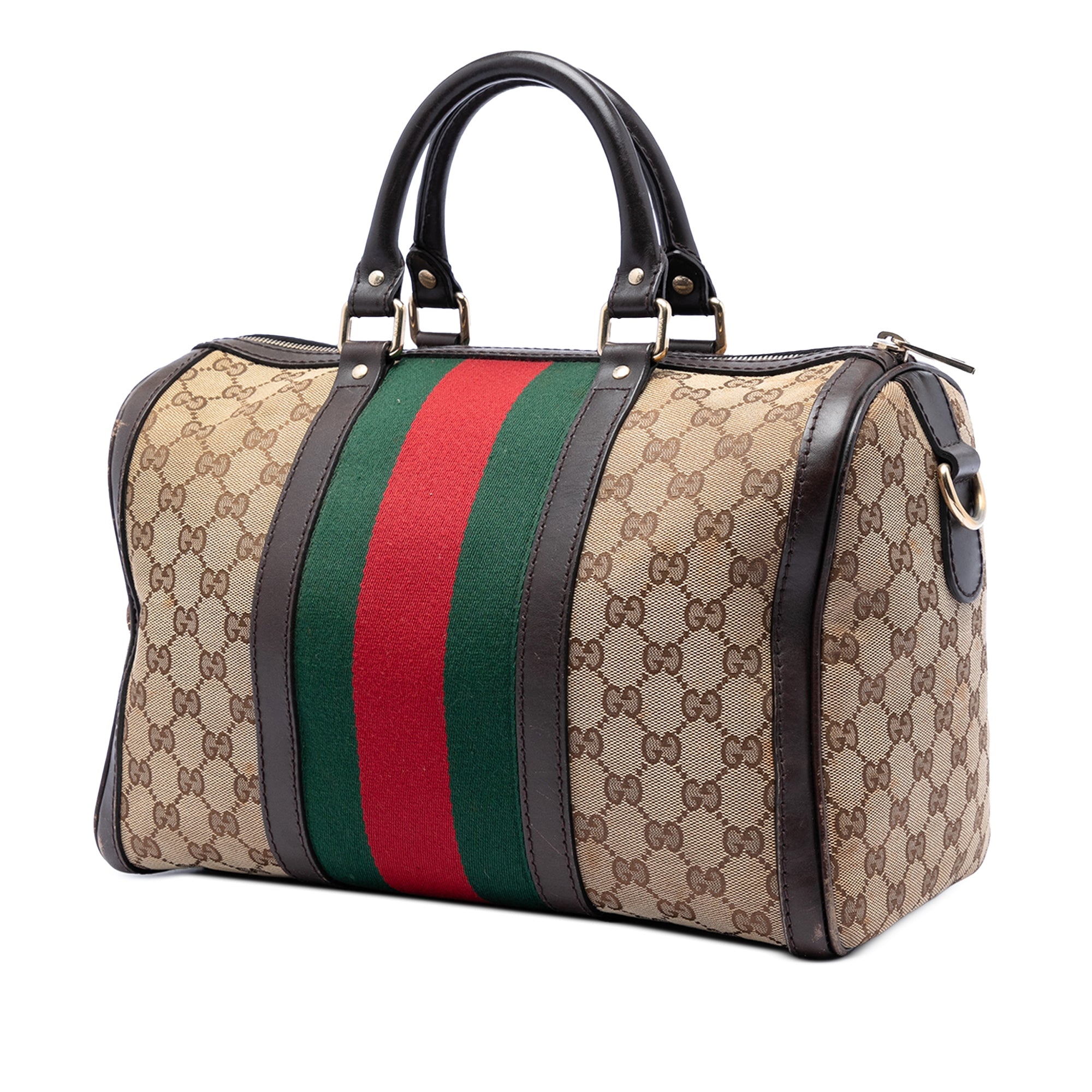 Medium GG Canvas Web Joy Boston Bag - Image 2