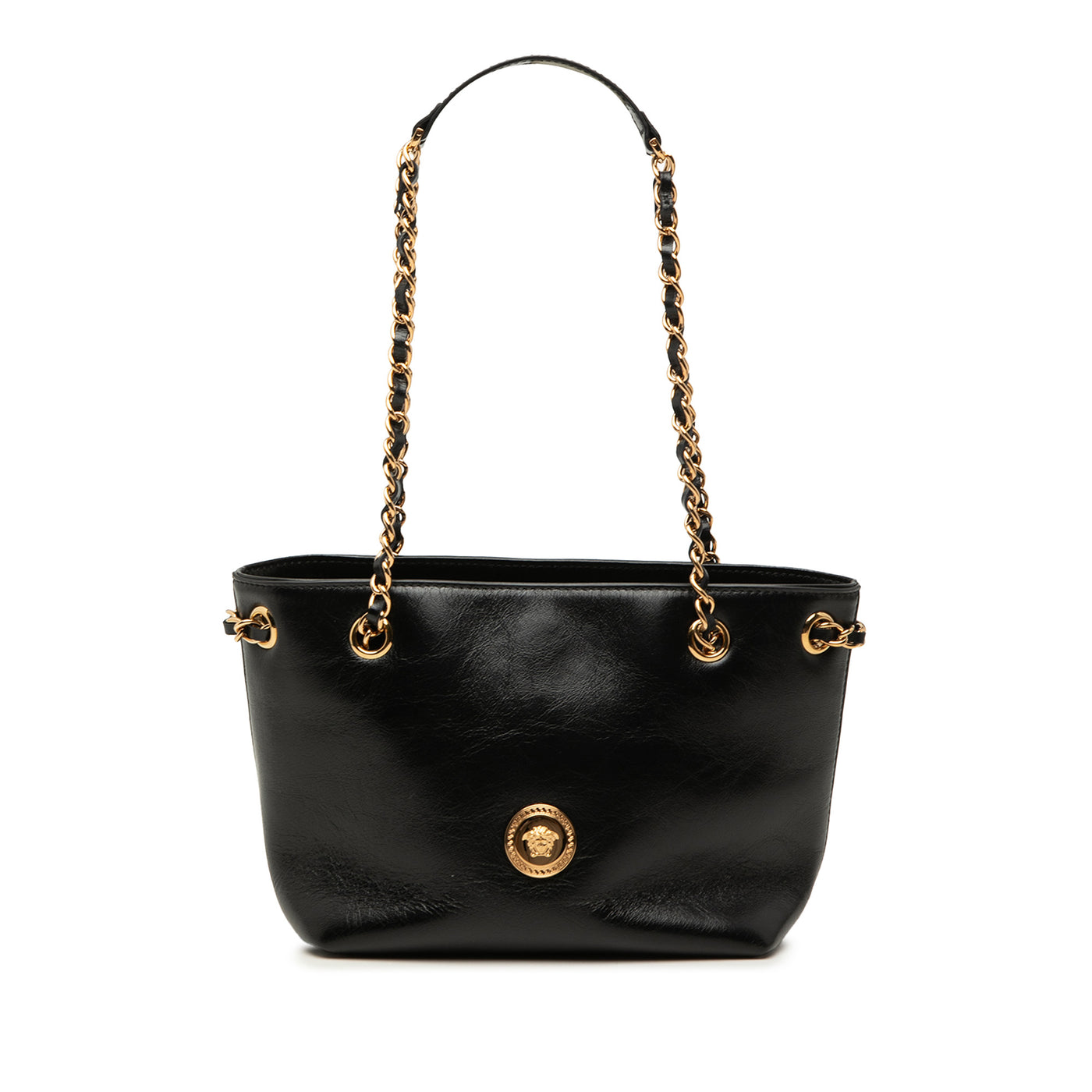 Leather La Medusa Shoulder Bag - Image 1