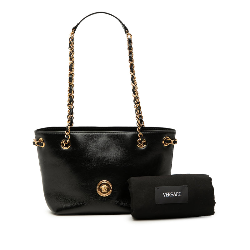 Leather La Medusa Shoulder Bag - Image 7