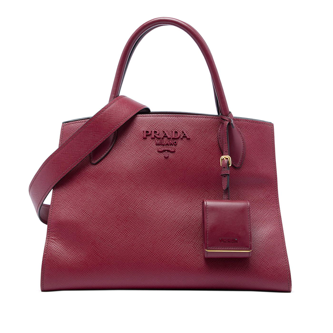 Medium Saffiano Cuir Monochrome Top Handle Tote - Image 1