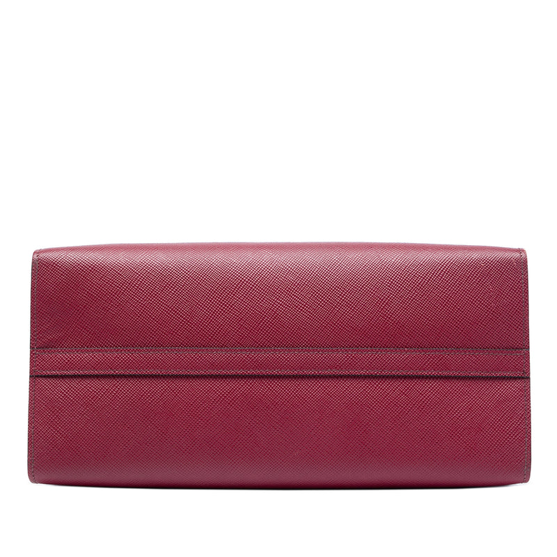Medium Saffiano Cuir Monochrome Top Handle Tote - Image 3