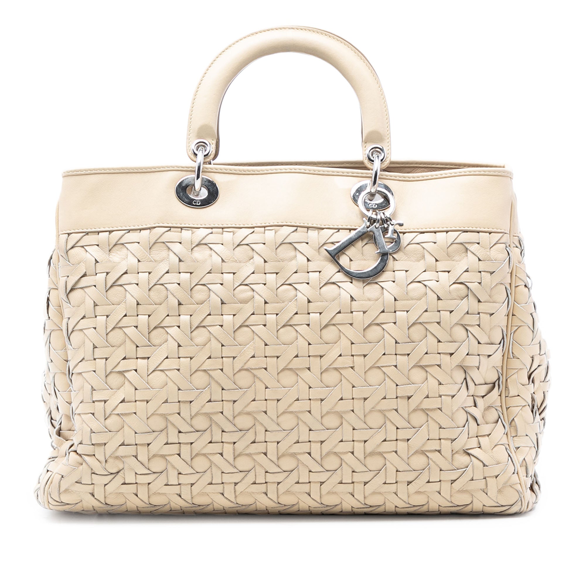 Woven Lambskin Lady Dior Avenue Tote - Image 1