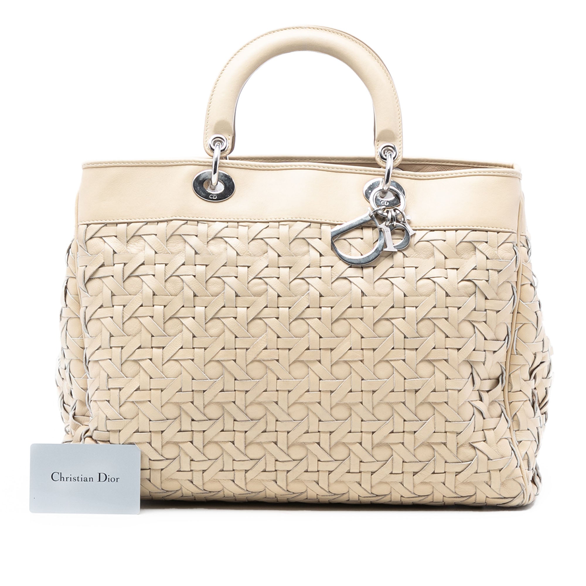 Woven Lambskin Lady Dior Avenue Tote - Image 8