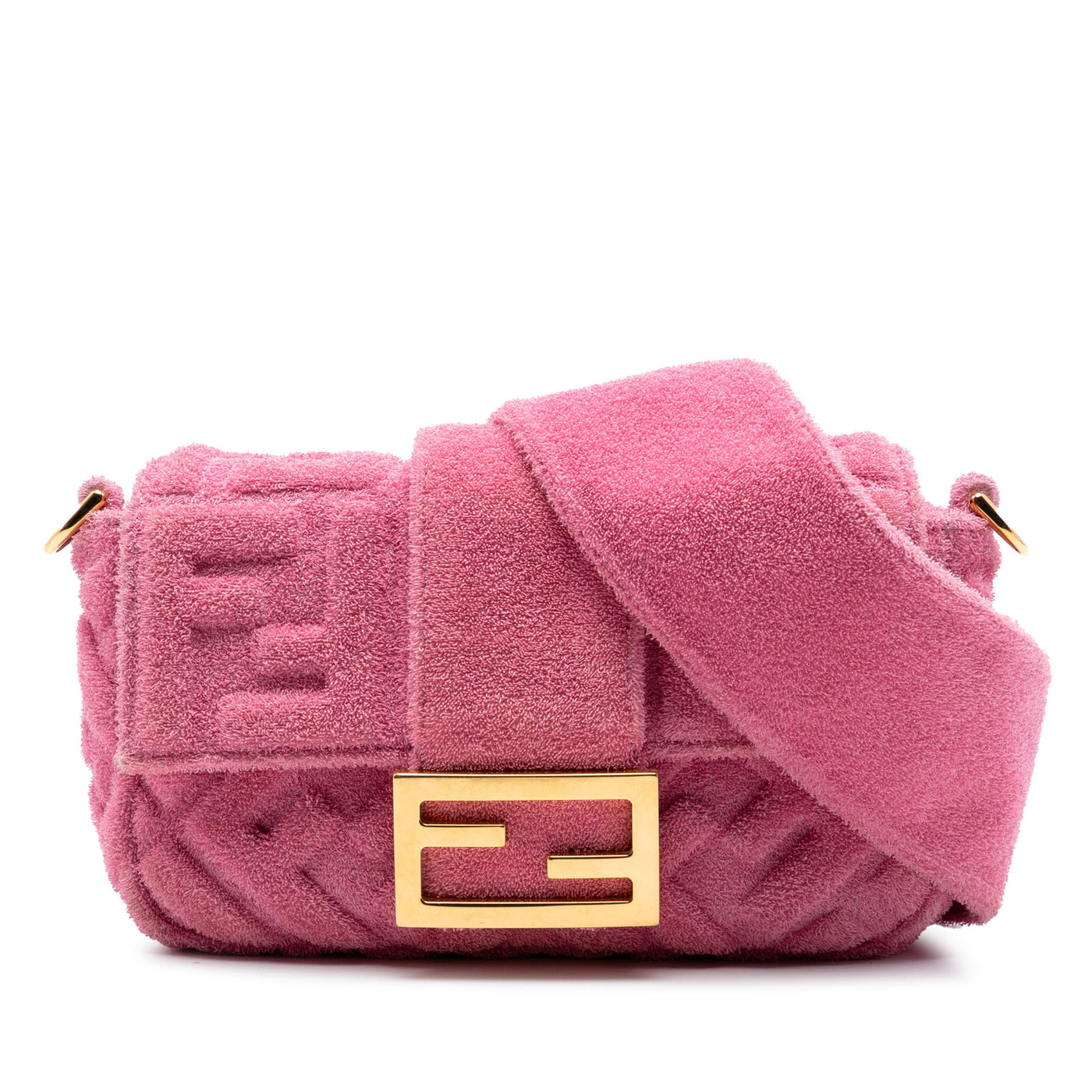 Embossed Terry Cloth FF 1974 Convertible Belt Baguette - Image 1