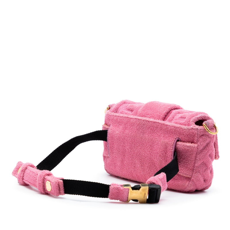 Embossed Terry Cloth FF 1974 Convertible Belt Baguette - Image 2