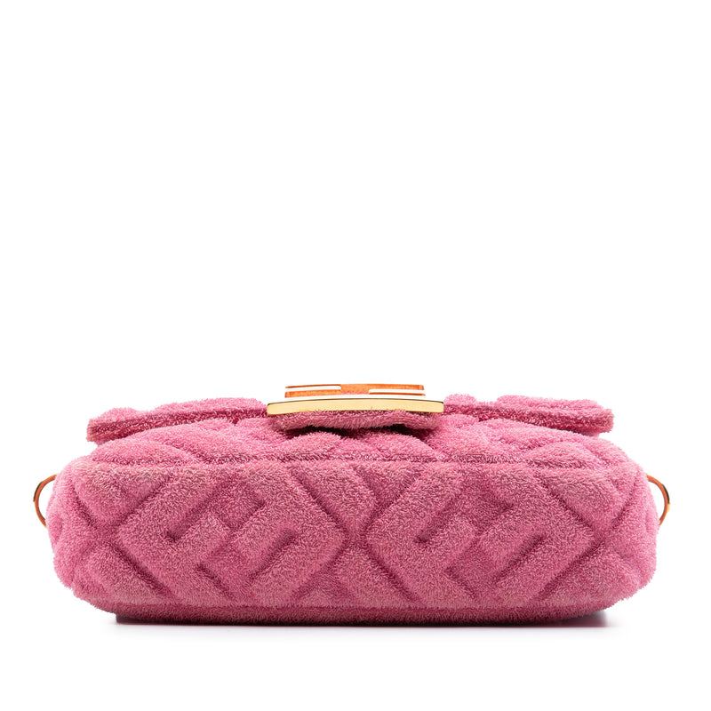 Embossed Terry Cloth FF 1974 Convertible Belt Baguette - Image 3