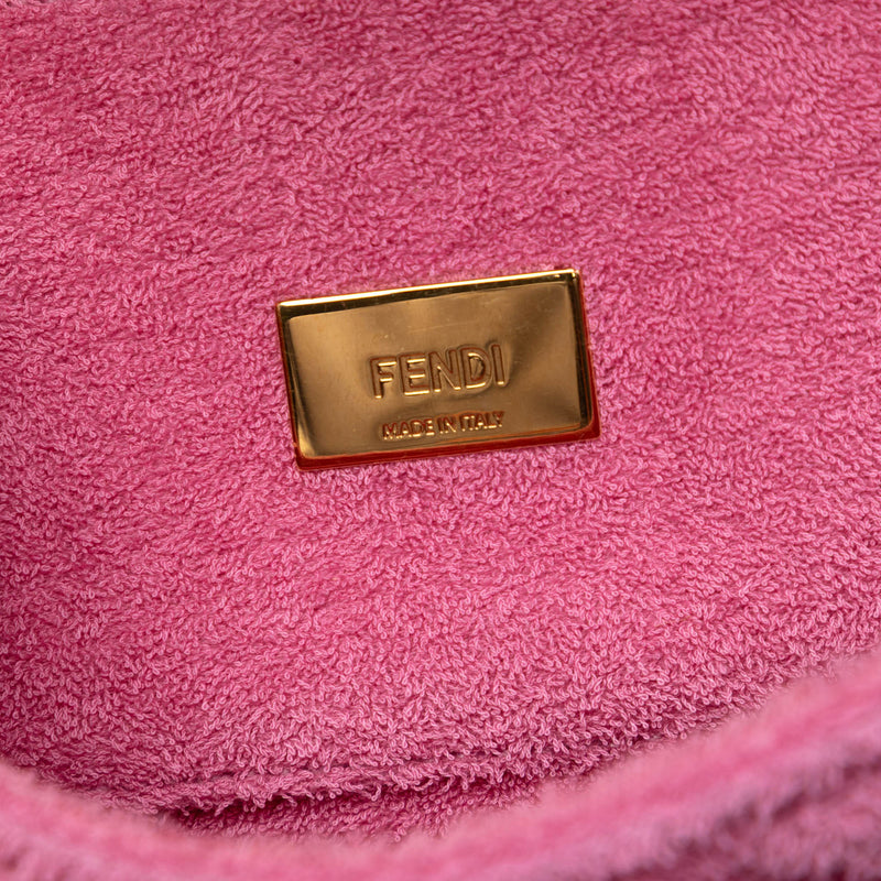 Embossed Terry Cloth FF 1974 Convertible Belt Baguette - Image 5