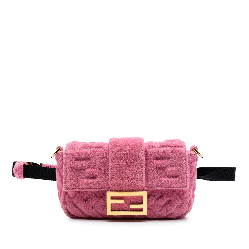 Embossed Terry Cloth FF 1974 Convertible Belt Baguette - Image 8