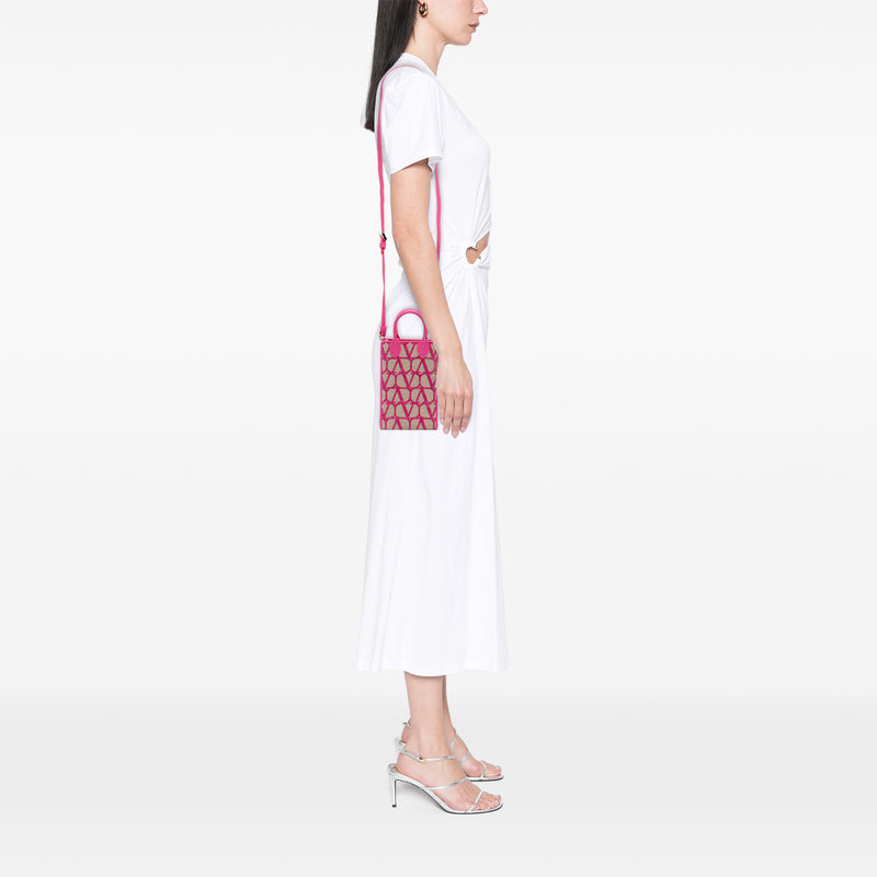 Leather Trimmed Toile Iconographe Satchel - Image 11