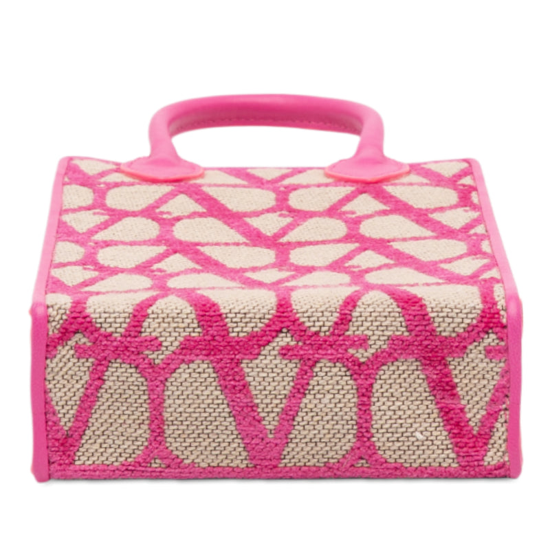 Leather Trimmed Toile Iconographe Satchel - Image 3