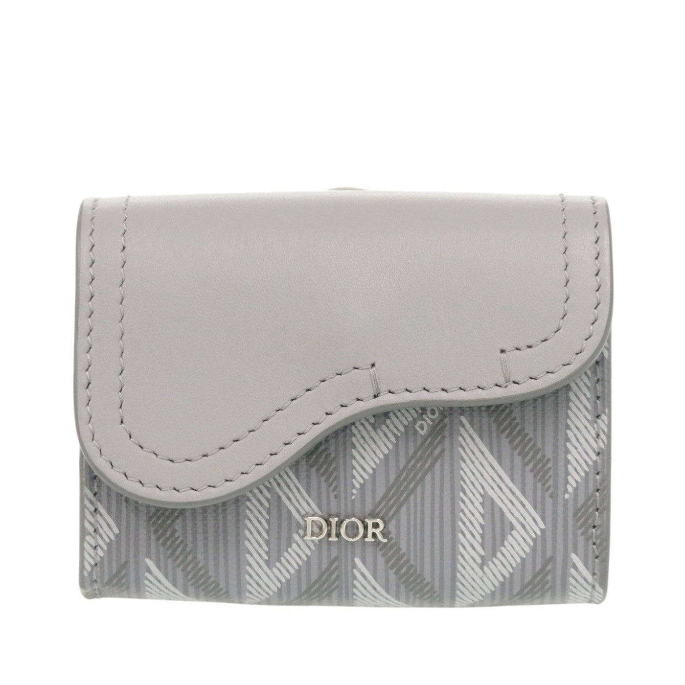 Coated Canvas CD Diamond Saddle Card Holder - Image 1