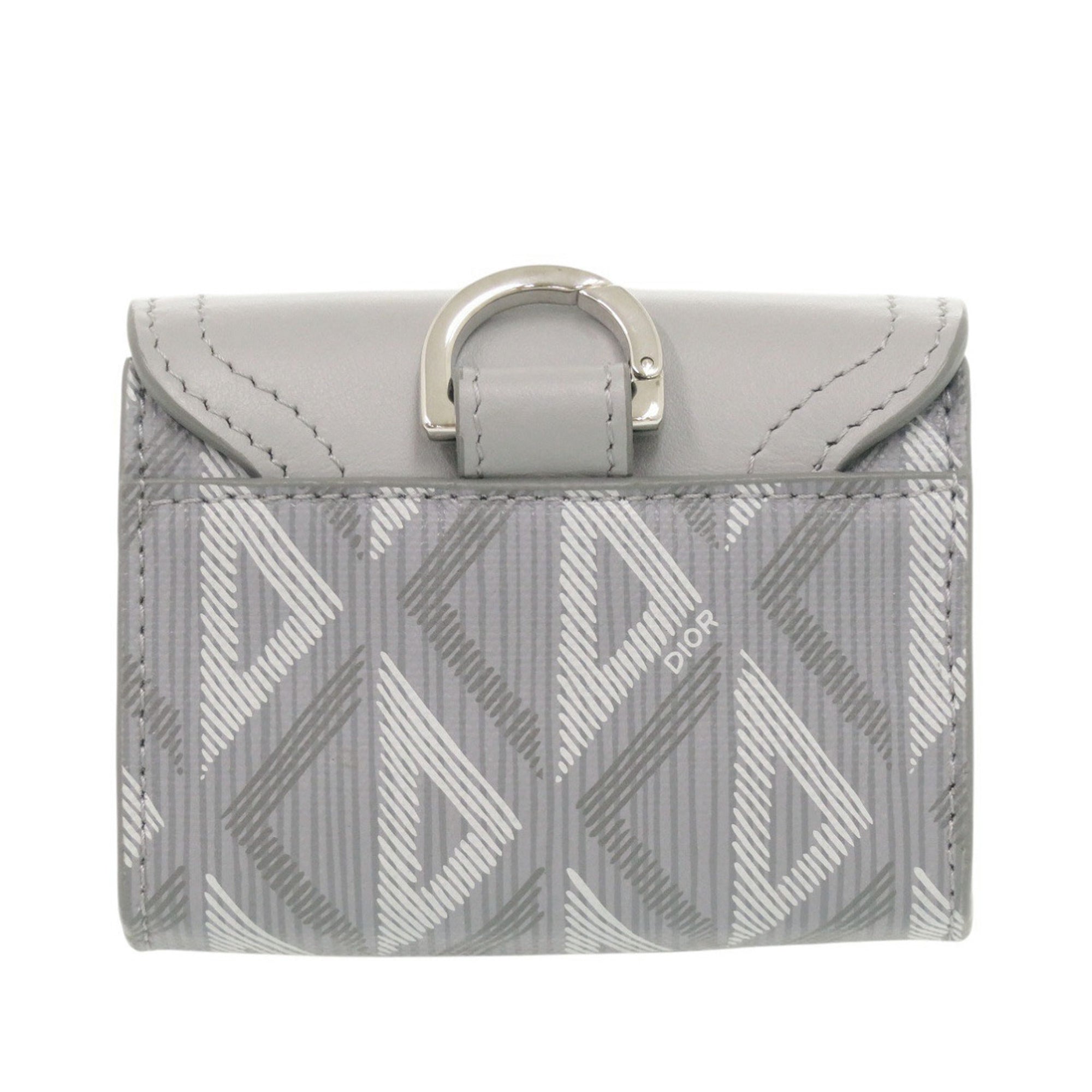 Coated Canvas CD Diamond Saddle Card Holder - Image 2
