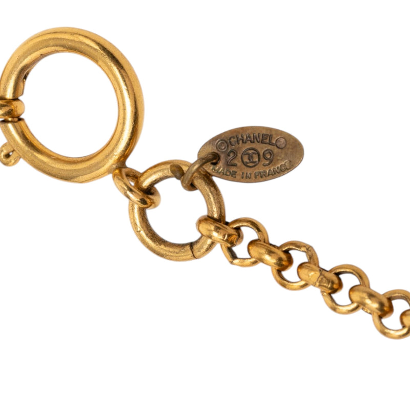 CC Gold Plated Magnifying Glass Pendant Necklace - Image 4