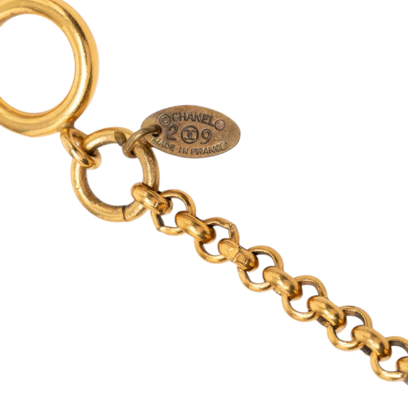 CC Gold Plated Magnifying Glass Pendant Necklace - Image 5