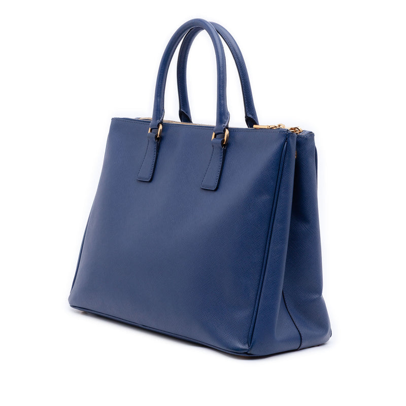 Large Saffiano Lux Galleria Double Zip Satchel - Image 2