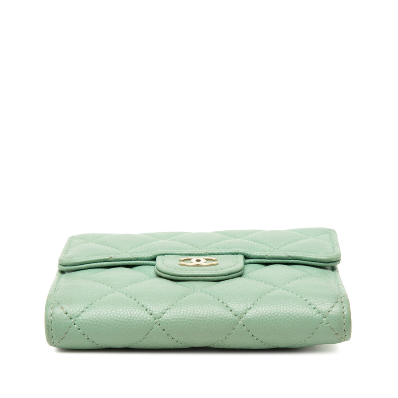 CC Quilted Caviar Trifold Wallet - Image 3