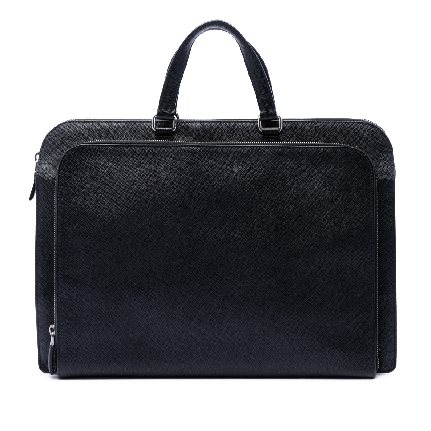 Saffiano Cuir Travel Front Zip Pocket Briefcase - Image 1
