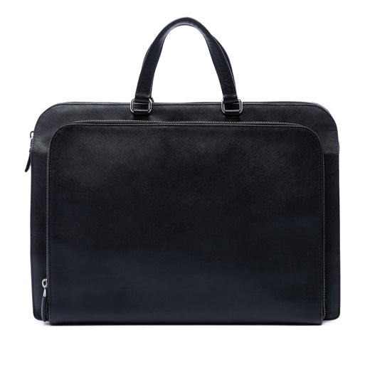 Saffiano Cuir Travel Front Zip Pocket Briefcase - Image 1