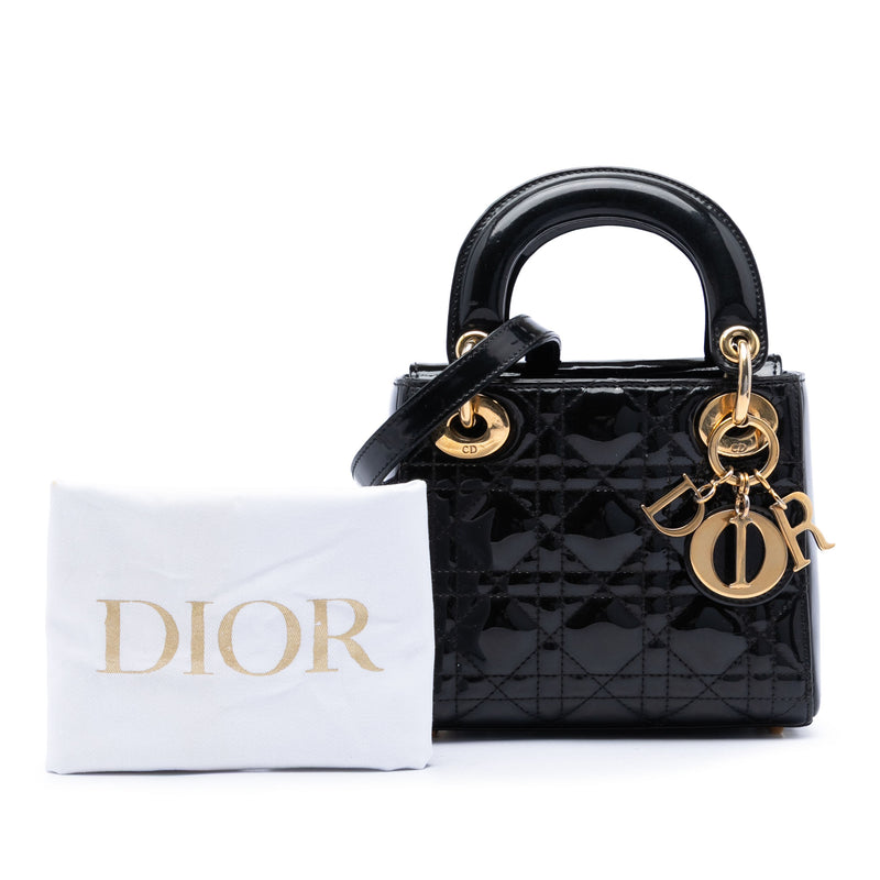 Mini Patent Cannage Lady Dior - Image 7