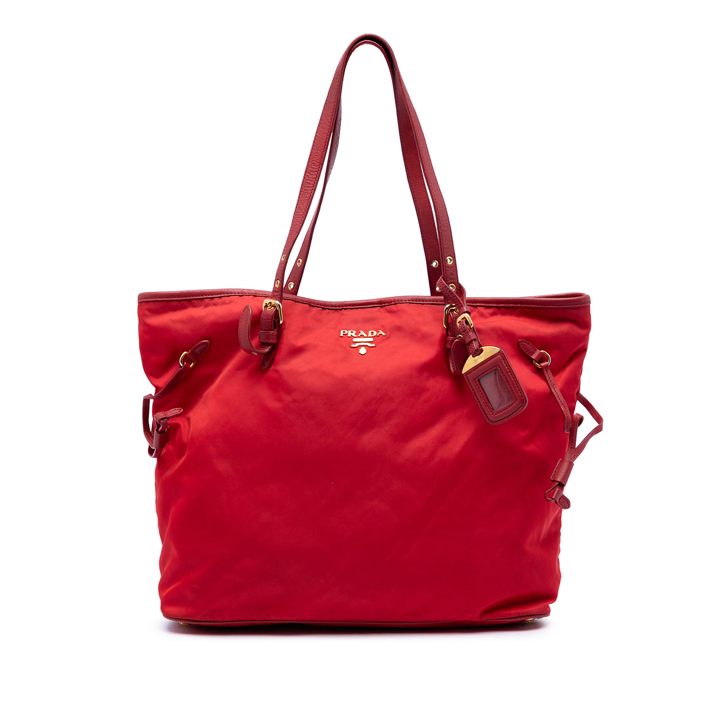 Saffiano Trimmed Tessuto Tote - Image 1