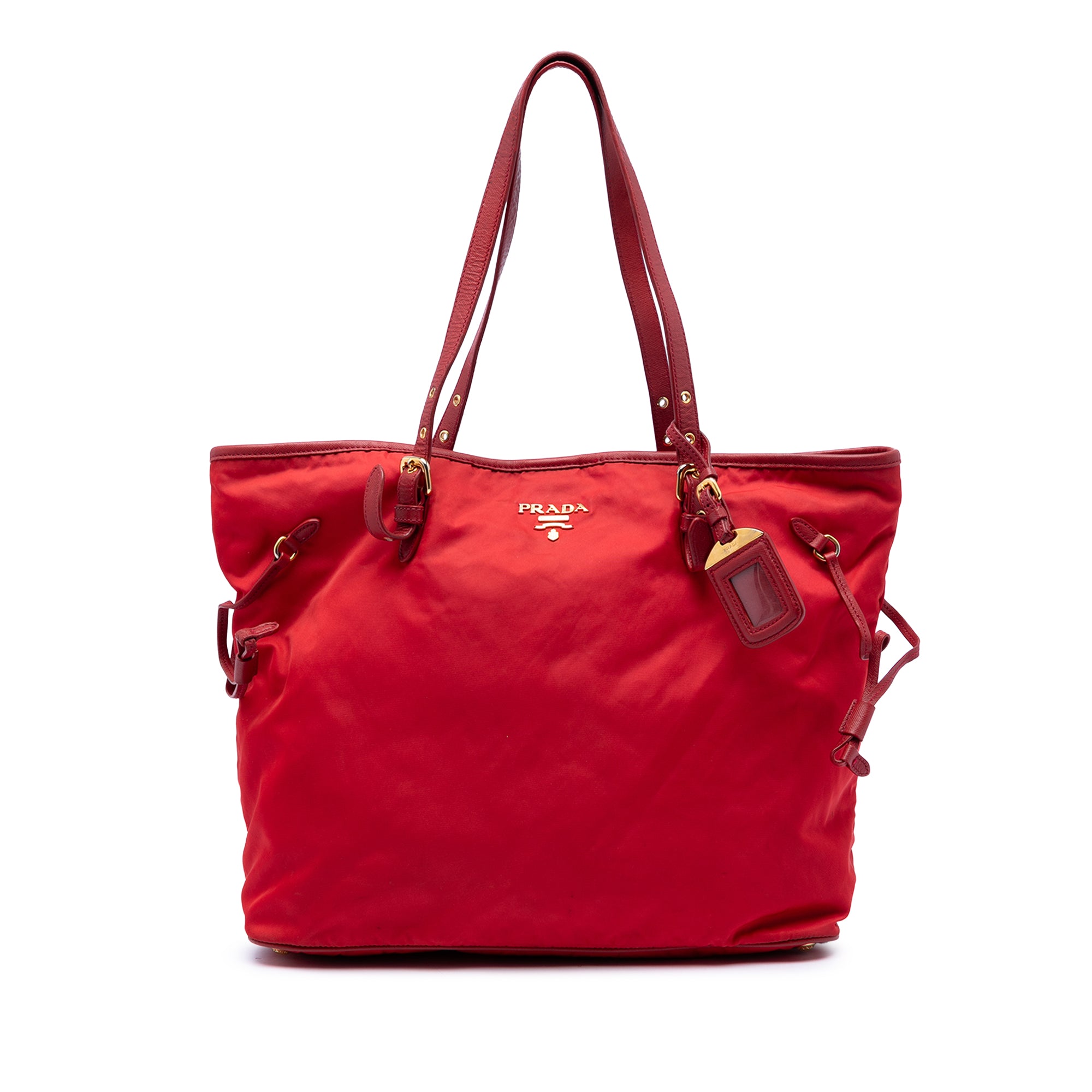 Saffiano Trimmed Tessuto Tote - Image 1