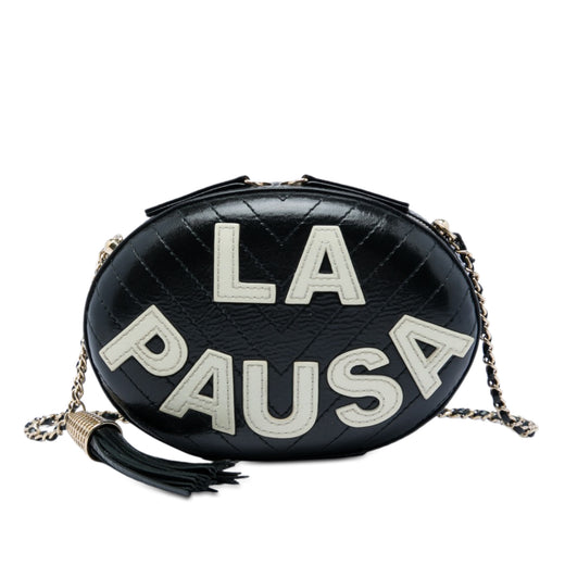 Chevron Lambskin La Pausa Evening Bag - Image 1