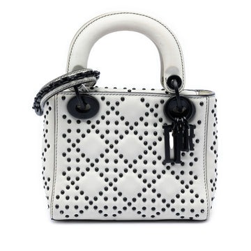 Mini Ultra Matte Calfskin Cannage Studded Supple Lady Dior - Image 1