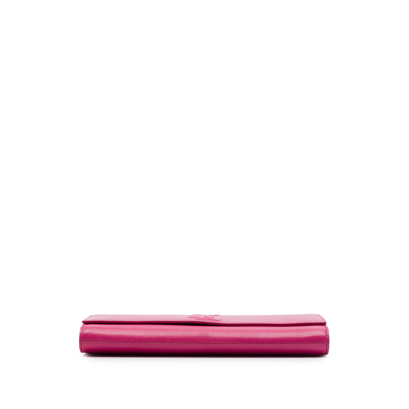 Small Textured Calfskin Belle De Jour Clutch - Image 3