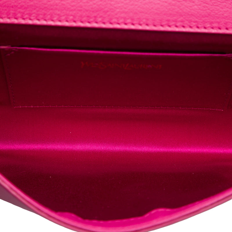 Small Textured Calfskin Belle De Jour Clutch - Image 4