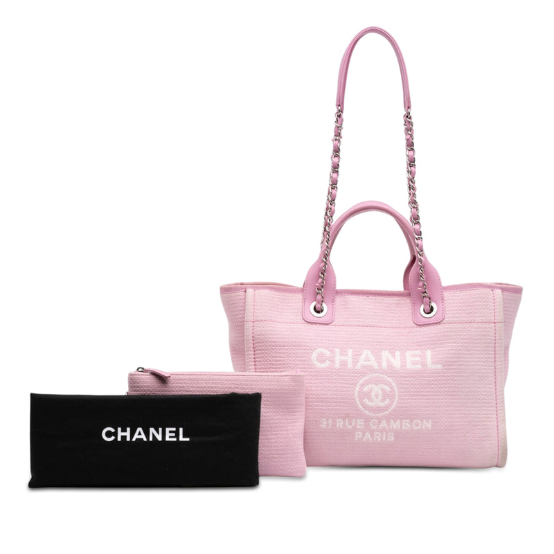 Small Canvas Deauville Tote - Image 7