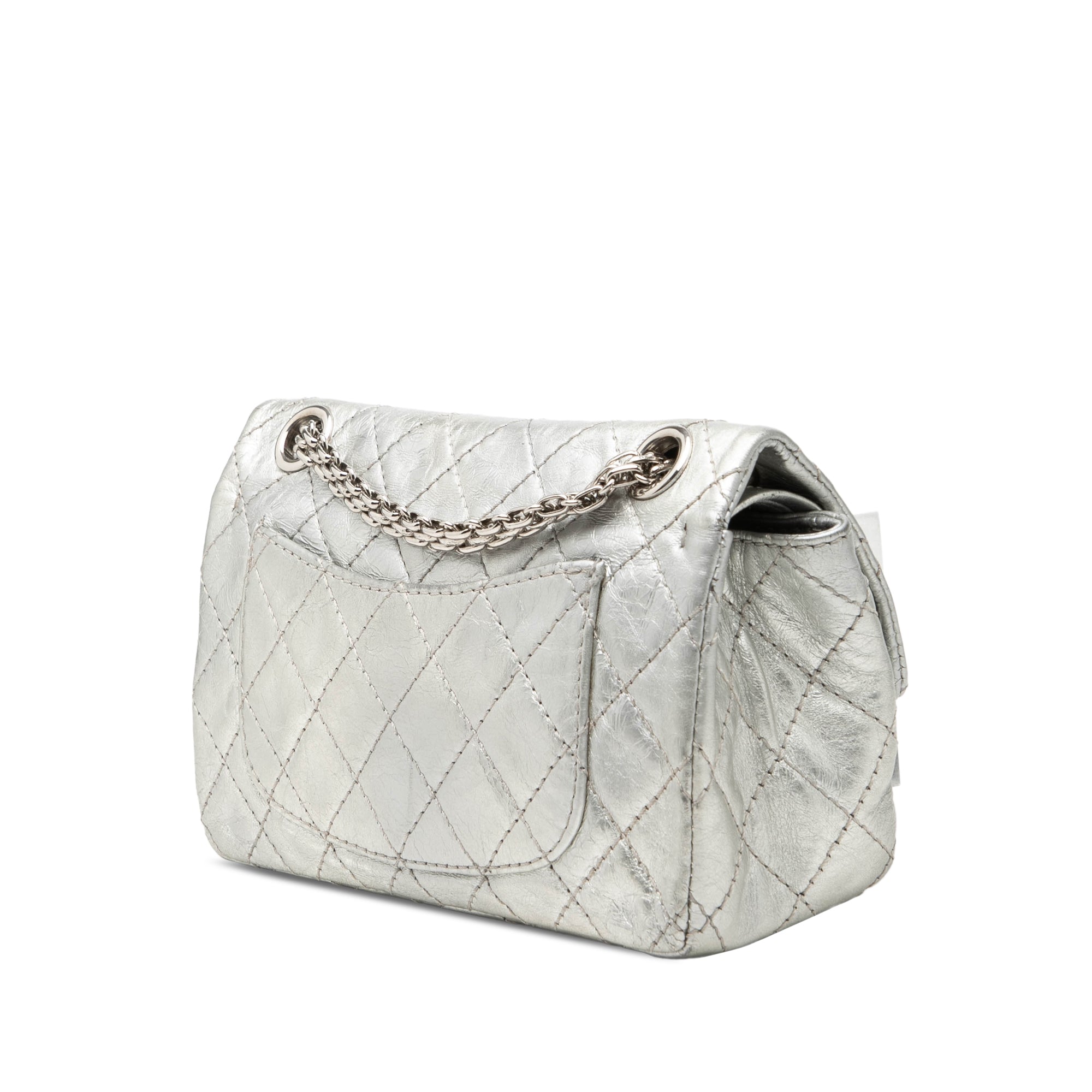 Metallic Aged Calfskin Reissue 2.55 Double Flap 224 - Image 2