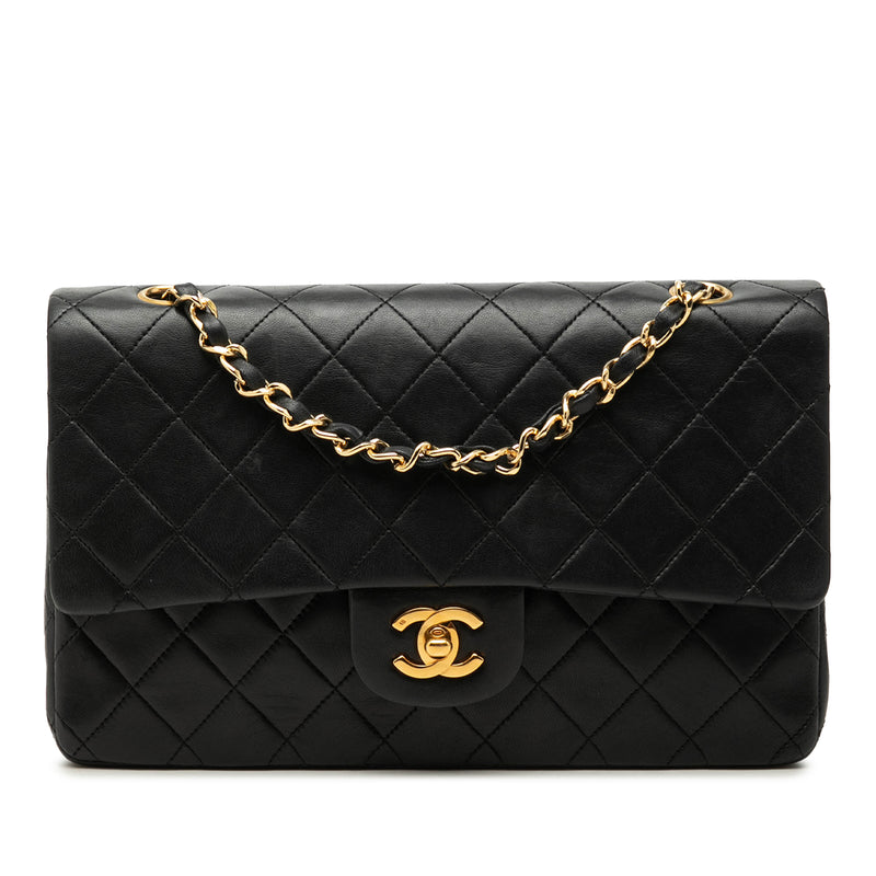 Medium Classic Lambskin Double Flap