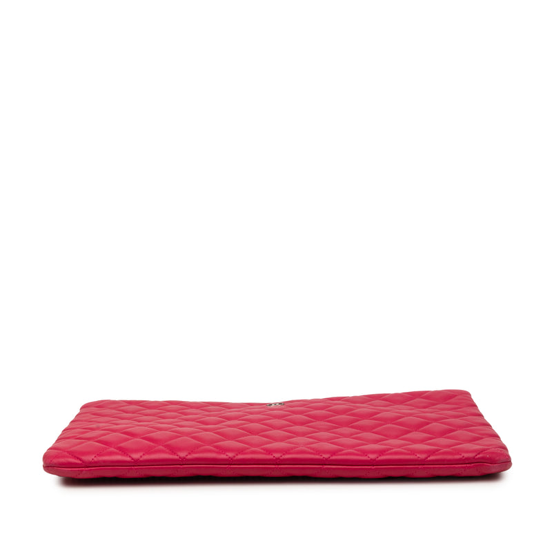Large Quilted Lambskin O Case Clutch - Image 3