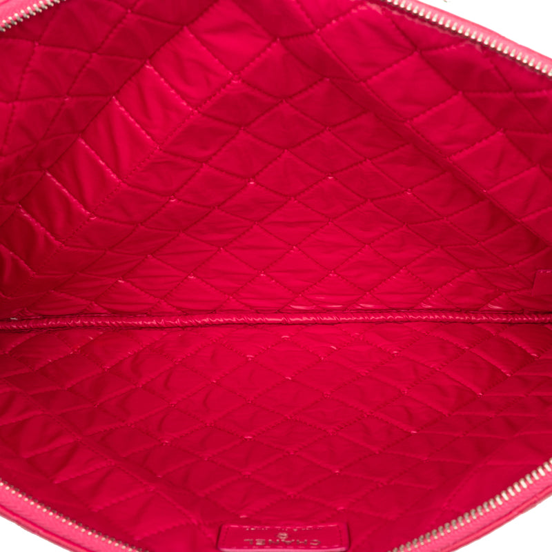 Large Quilted Lambskin O Case Clutch - Image 4