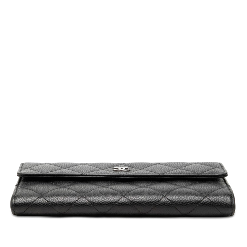 CC Quilted Caviar Flap Long Wallet - Image 3