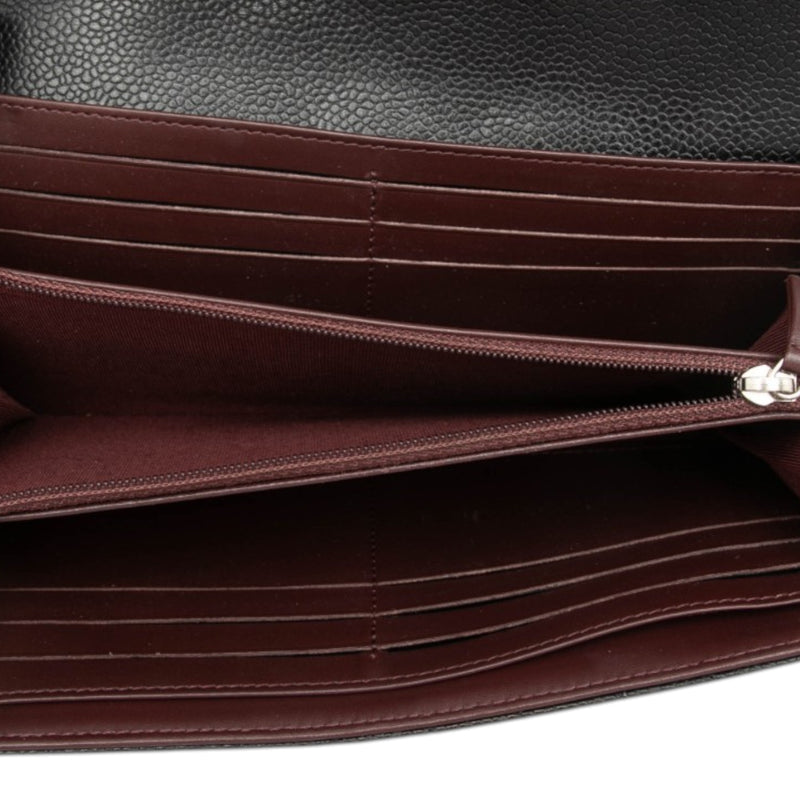 CC Quilted Caviar Flap Long Wallet - Image 4