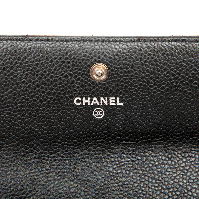 CC Quilted Caviar Flap Long Wallet - Image 6