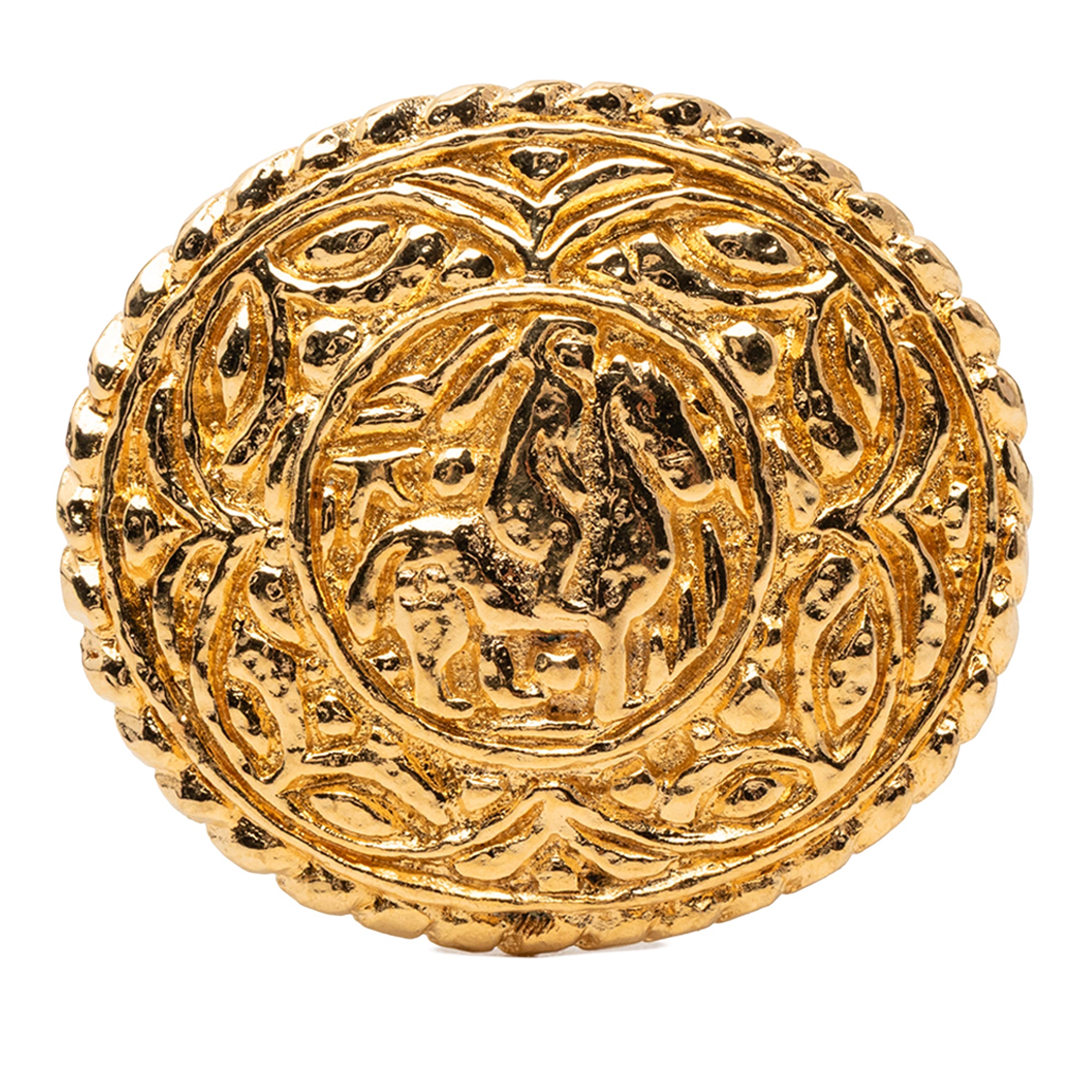 Gold Plated Equestrian Brooch - Image 1