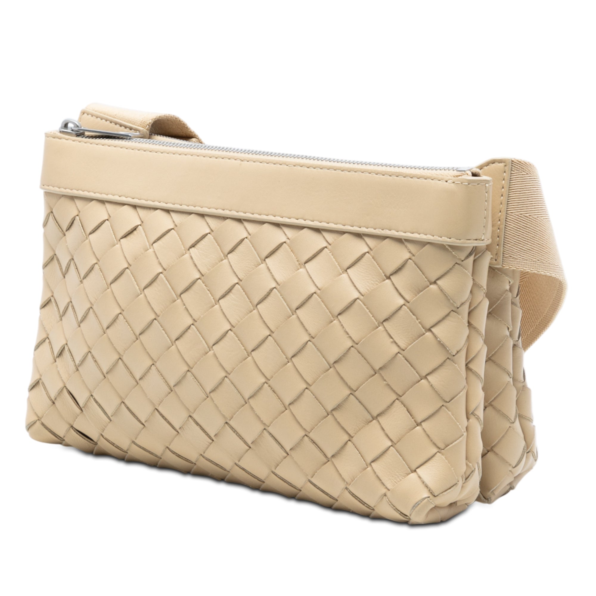 Nappa Intrecciato Double Zip Crossbody - Image 2