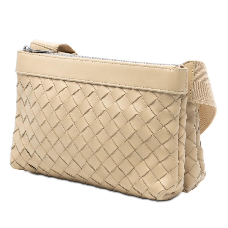 Nappa Intrecciato Double Zip Crossbody - Image 2