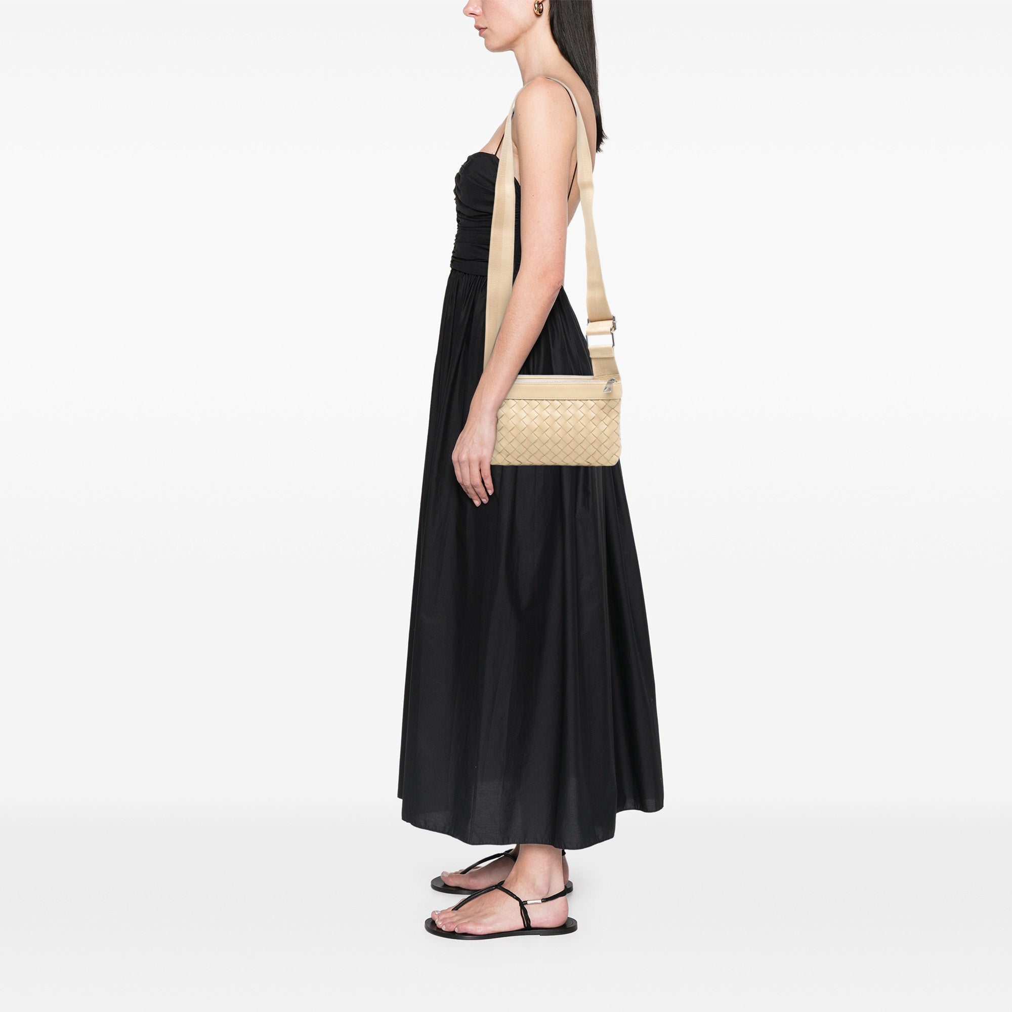 Nappa Intrecciato Double Zip Crossbody - Image 7