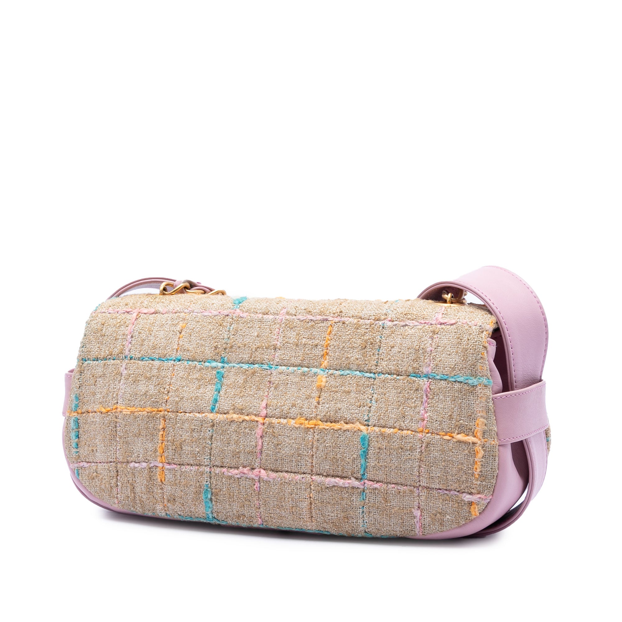 Chocolate Bar Tweed Mademoiselle Turnlock Flap - Image 2