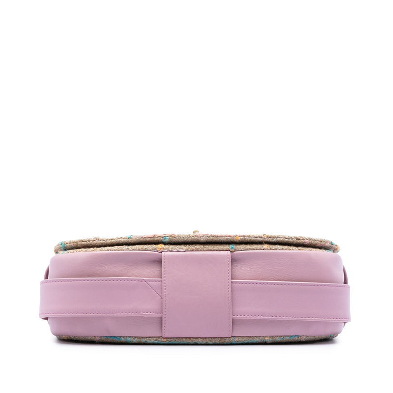 Chocolate Bar Tweed Mademoiselle Turnlock Flap - Image 3