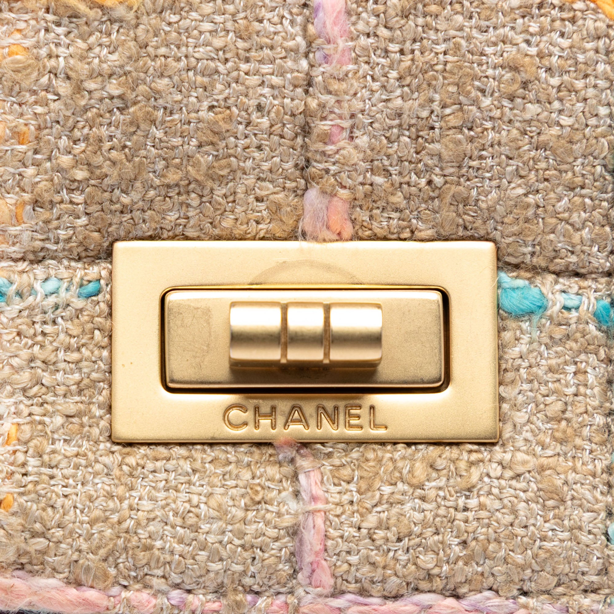 Chocolate Bar Tweed Mademoiselle Turnlock Flap - Image 5