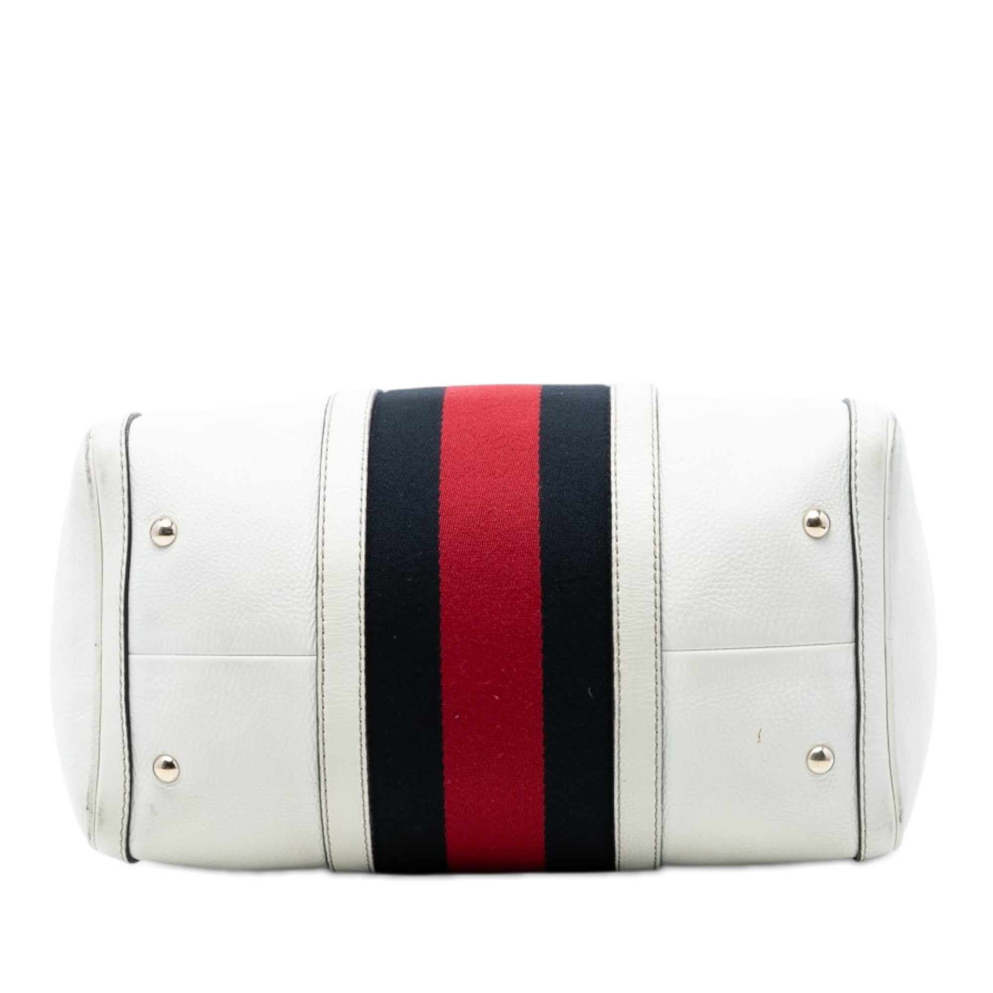 Medium Calfskin Web Joy Boston Bag - Image 3