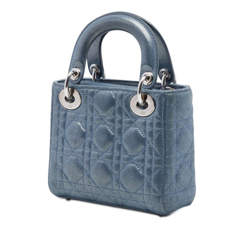 Mini Iridescent Lambskin Cannage Lady Dior - Image 2