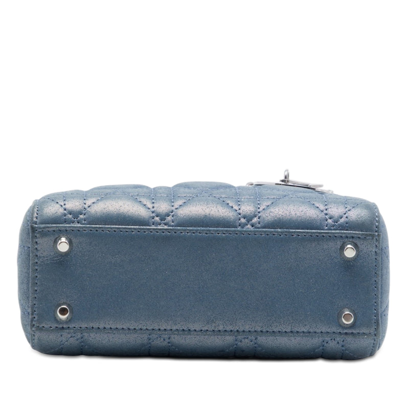 Mini Iridescent Lambskin Cannage Lady Dior - Image 3