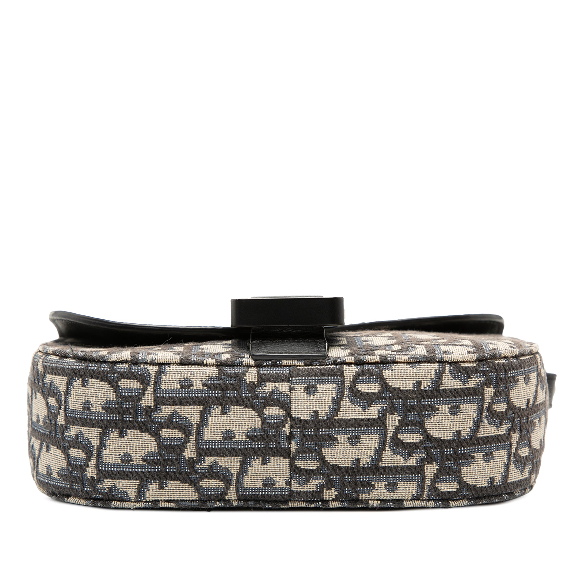 Mini Oblique Canvas Saddle Buckle Messenger Bag - Image 3